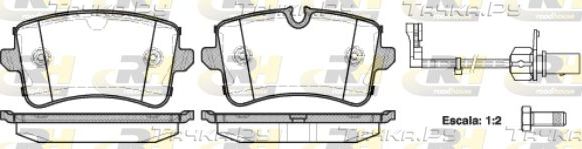 Тормозные колодки RoadHouse задние для Audi A4 IV (B8) 2008-2015. Артикул 21343.10