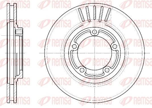 Тормозной диск Remsa. Артикул 6636.10
