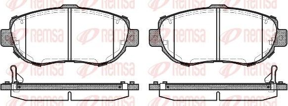 Тормозные колодки Remsa. Артикул 0456.14