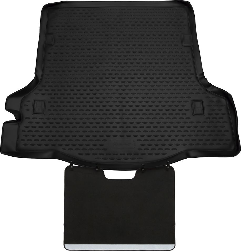 Коврик Autofamily полиуретановый с функцией защиты бампера Econom для багажника Renault Logan II седан 2014-2026. Артикул ELEMENT.SET.022