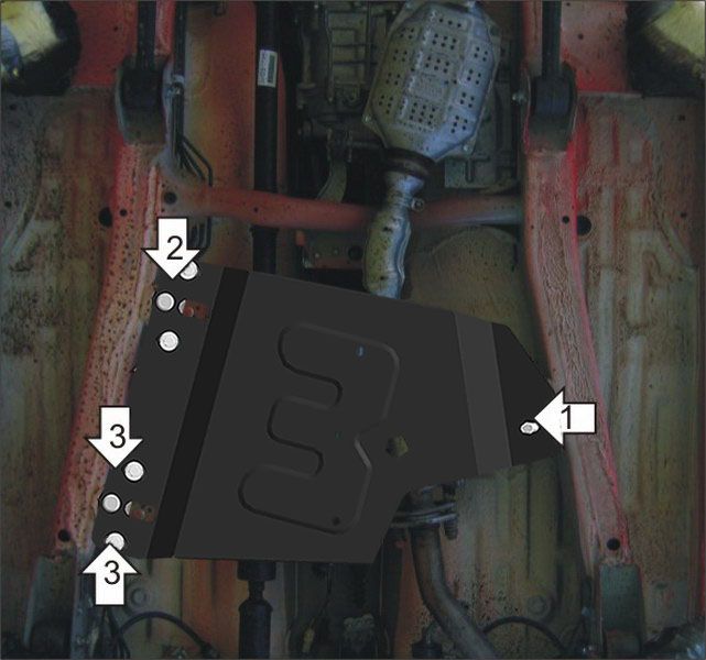 Защита АвтоСтандарт для РК Suzuki Jimny III 1998-2018. Артикул 52409