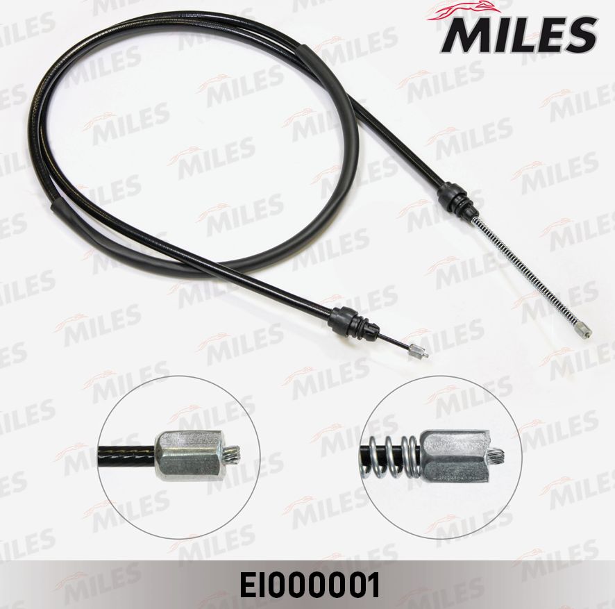 Трос ручника (тросик ручного тормоза) Miles. Артикул EI000001