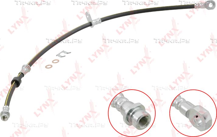 Тормозной шланг LYNXauto передний левый для Mitsubishi L200 IV 2006-2015. Артикул BL-4109