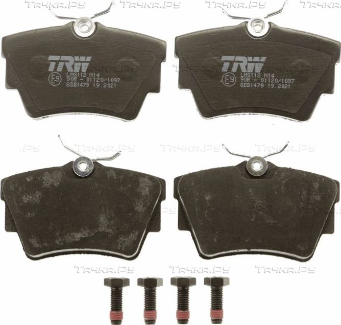 Тормозные колодки TRW COTEC задние для Nissan Primastar I 2001-2014. Артикул GDB1479