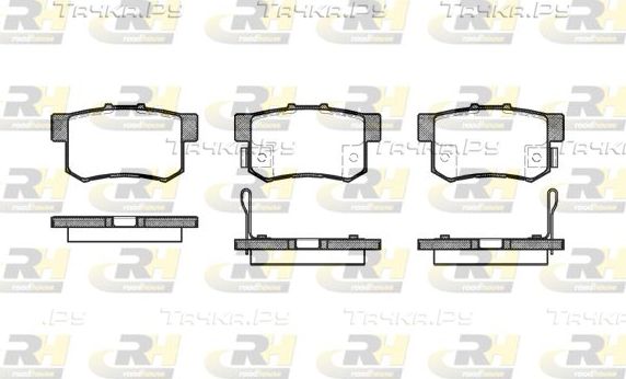 Тормозные колодки RoadHouse задние для Haval H6 2013-2026. Артикул 2325.12