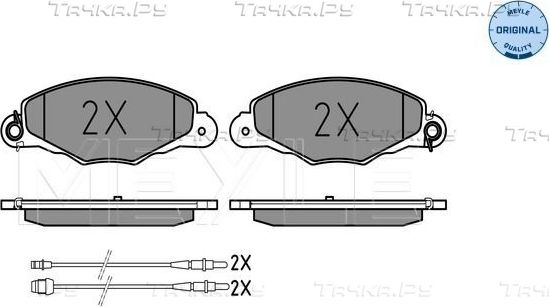 Тормозные колодки Meyle Original. Артикул 025 231 3518/W