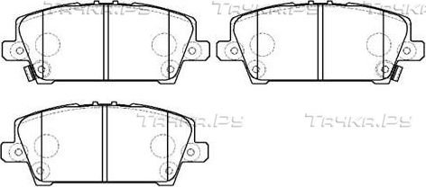 Тормозные колодки HSB передние для Honda Civic VIII 2005-2011. Артикул HP5269