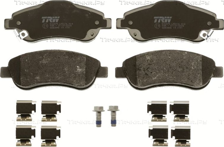Тормозные колодки TRW COTEC передние для Honda CR-V IV 2012-2018. Артикул GDB3445
