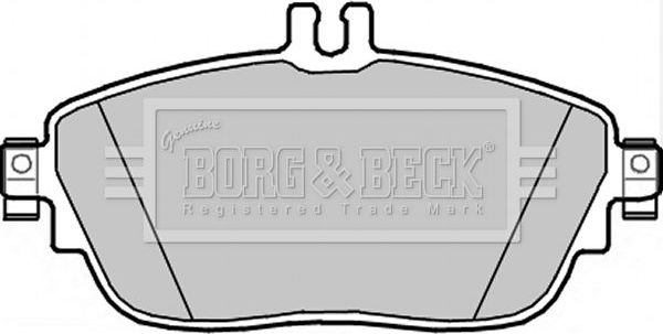 Тормозные колодки Borg & Beck. Артикул BBP2344