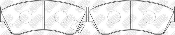 Тормозные колодки NiBK. Артикул PN9169