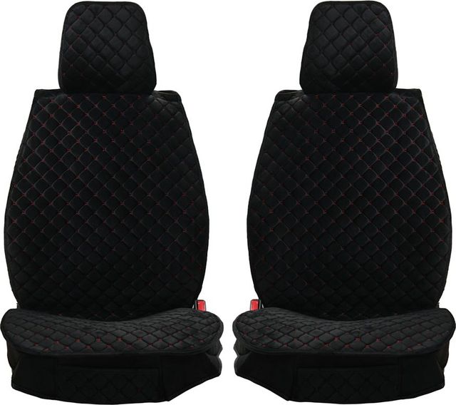 Накидки Seintex каркасные Star на сидения, цвет Черный/красная строчка. Артикул 317849