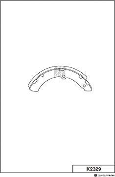 Тормозные колодки MK Kashiyama. Артикул K2329
