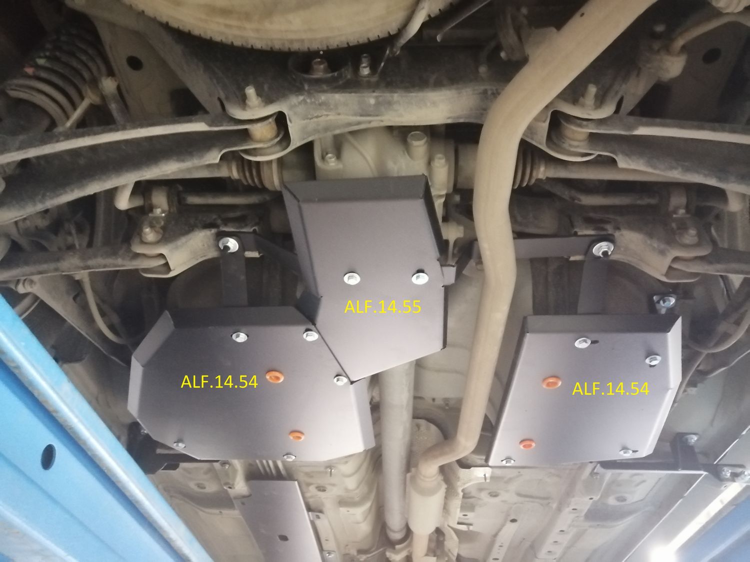 Защита Alfeco для редуктора заднего моста Mitsubishi Outlander III 4WD 2012-2026. Артикул ALF.14.55