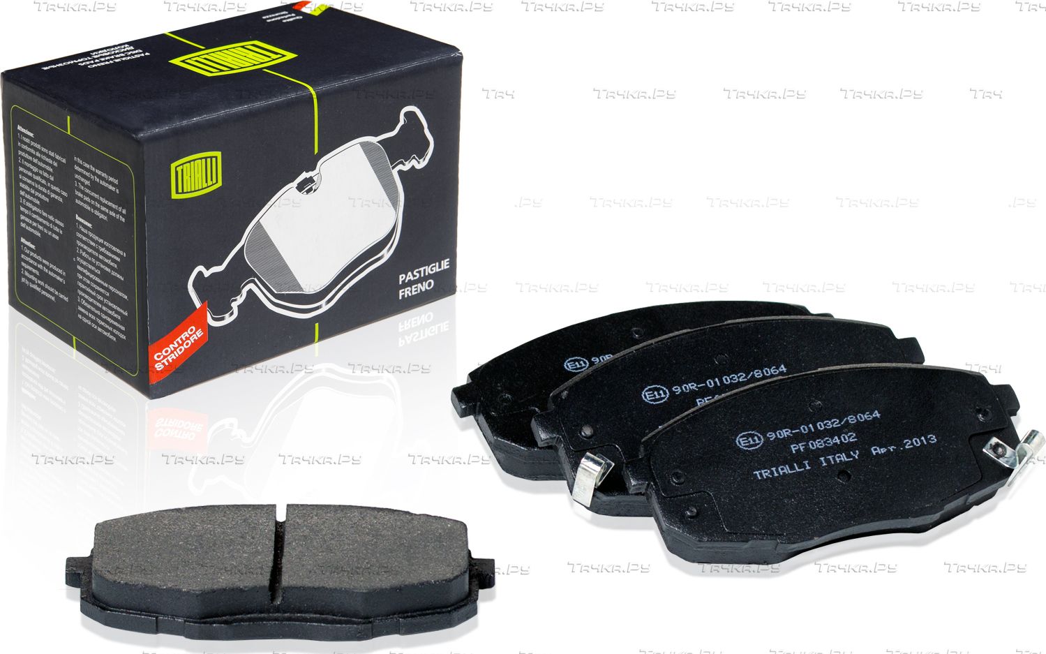 Тормозные колодки Trialli передние для Kia Cerato II 2009-2013. Артикул PF 083402