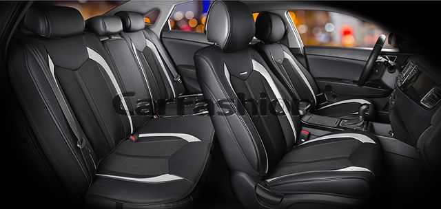 Накидки универсальные CarFashion Urban Plus для авто, цвет Черный/Черный/Серый. Артикул 22367