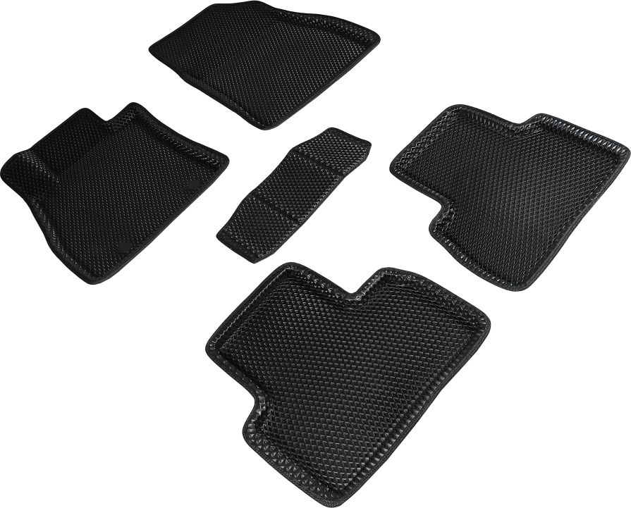 Коврики Seintex 3D EVA ромб для салона Nissan Juke 2011-2014 ЧЕРНЫЕ. Артикул 95328