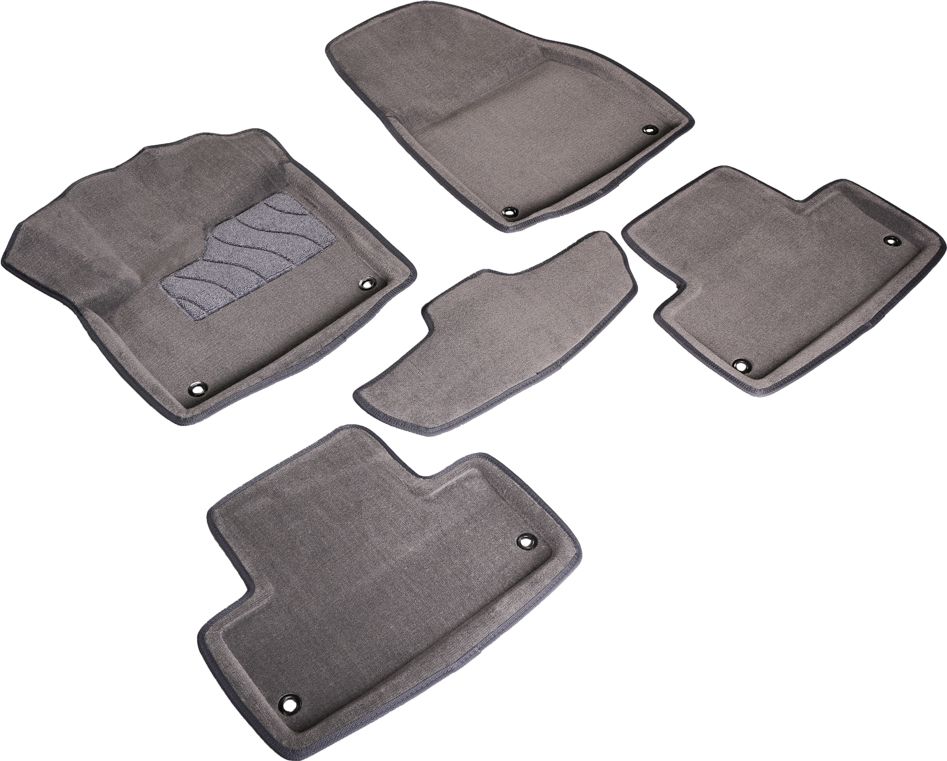 Коврики Seintex 3D ворсовые для салона Land Rover Range Rover Evoque 2011-2017 Серые. Артикул 98783