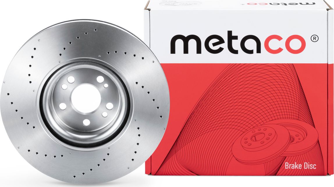 Диск тормозной передний вентилируемый (Metaco). Артикул 3050482