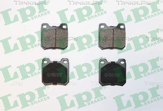 Тормозные колодки LPR задние для Chevrolet Vectra II 1998-2002. Артикул 05P334