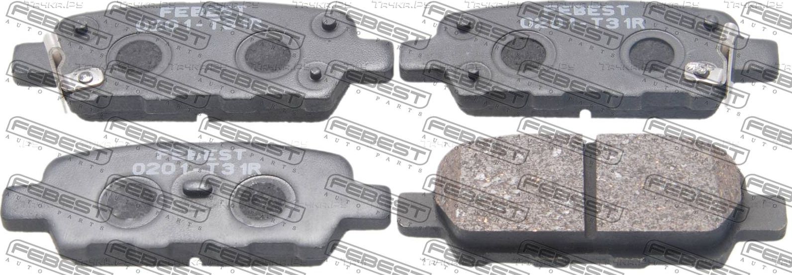 Тормозные колодки Febest задние для Infiniti JX 2012-2014. Артикул 0201-T31R