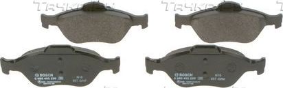 Тормозные колодки Bosch (Low-Metallic) передние для Mazda 121 III 1996-2002. Артикул 0 986 495 220