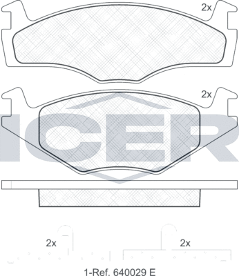 Тормозные колодки Icer. Артикул 180459