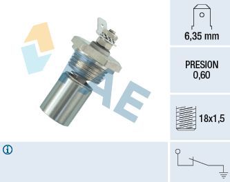 Датчик давления масла FAE для Peugeot 504 1971-1989. Артикул 12340