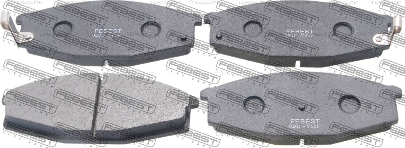 Тормозные колодки Febest. Артикул 0201-Y60F