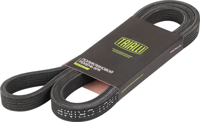 Приводной ремень поликлиновой Trialli (EPDM (Этилен-пропиленовый каучук)) для Volvo V70 I 1995-2000. Артикул 6DPK1825