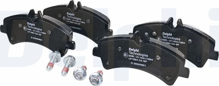 Тормозные колодки Delphi (Low-Metallic). Артикул LP1984