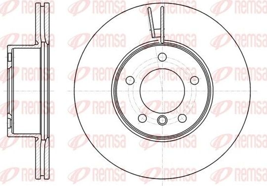 Тормозной диск Remsa. Артикул 61194.10