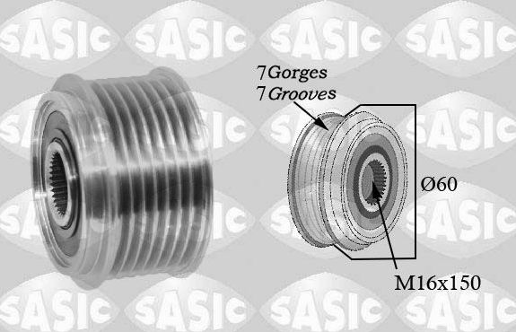 Муфта генератора обгонная Sasic для Nissan Terrano II 2002-2007. Артикул 1676027