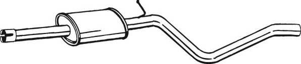 Глушитель (средняя часть) Bosal для Renault Logan I 2004-2015. Артикул 284-555