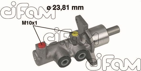 Тормозной цилиндр главный Cifam (алюминий) для Opel Astra G 1998-2009. Артикул 202-379