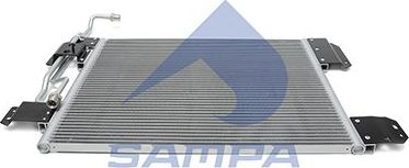 Радиатор кондиционера MB Axor, КАМАЗ-5490 (конденсор) Sampa. Артикул 010.1118