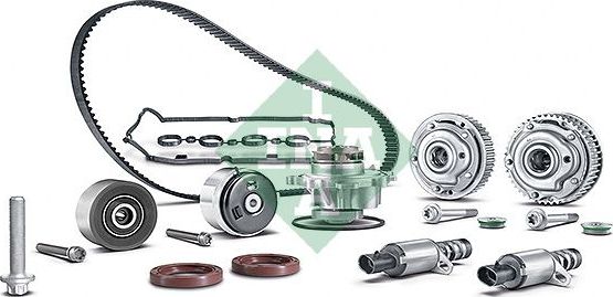 Насос водяной (помпа) + к-кт ремня ГРМ Ina INA Engine KIT. Артикул 560 0001 11