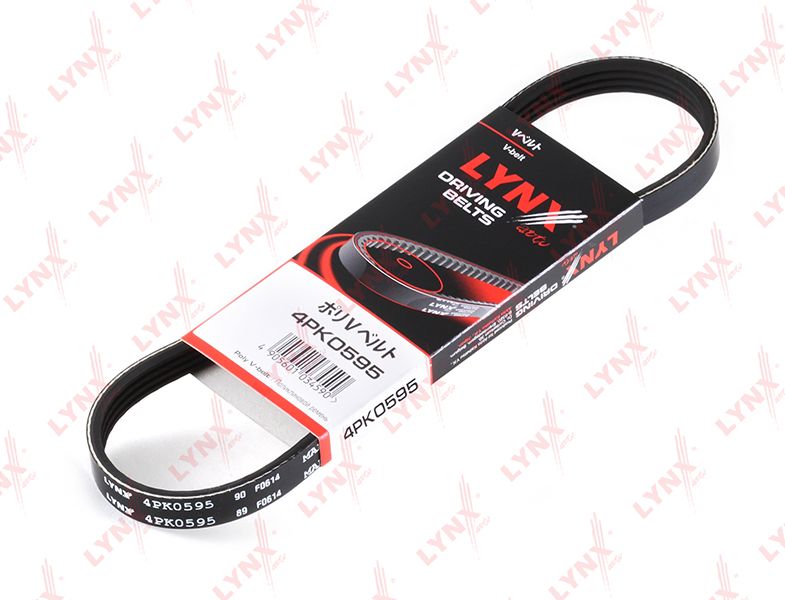 Приводной ремень поликлиновой LYNXauto. Артикул 4PK0595
