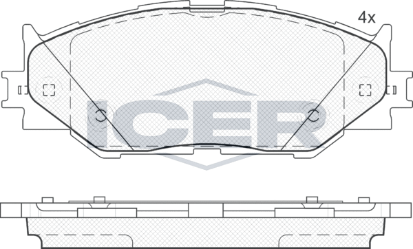 Тормозные колодки Icer. Артикул 181750