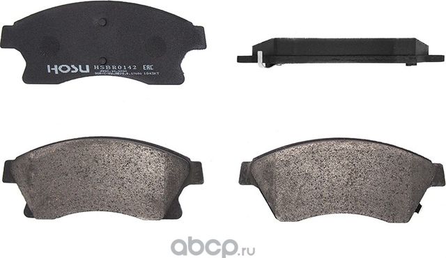 Колодки тормозные перед CHEVROLET CRUZE /AVEO 09-/OPEL ASTRA J 10- (диски 276мм) (Hosu). Артикул HSBR0142