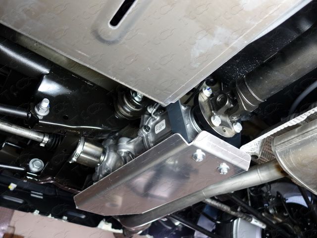 Защита алюминиевая ТСС (4 мм) для дифференциала Renault Kaptur 2016-2022. Артикул ZKTCC00076