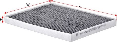 Салонный фильтр Sakura. Артикул CAC-14050