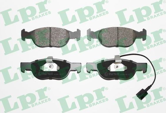 Тормозные колодки LPR передние для Fiat Brava 1995-2000. Артикул 05P652