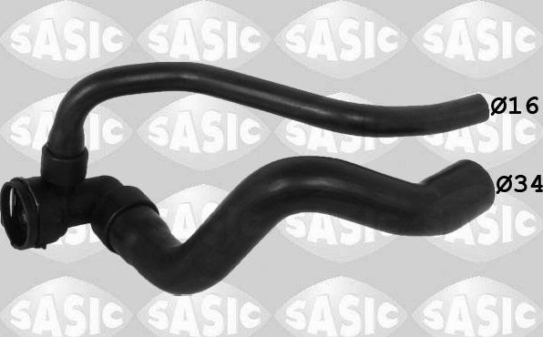 Патрубок радиатора (системы охлаждения) Sasic левый нижний для Opel Astra J 2009-2015. Артикул 3406278