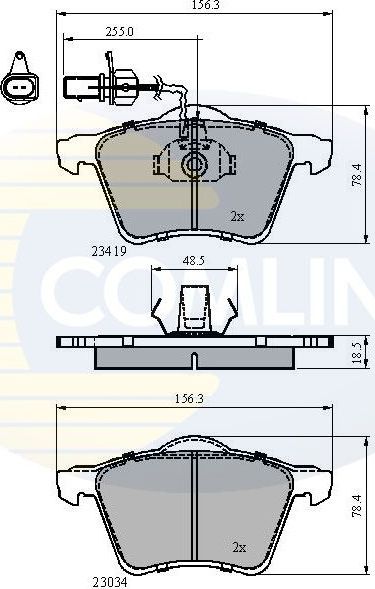 Тормозные колодки Comline Comline. Артикул CBP1885