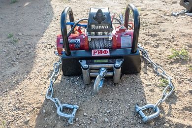 Площадка съёмная РИФ для переносной лебёдки на цепях. Артикул RIF000-30001