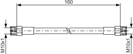 Тормозной шланг Bosch. Артикул 1 987 476 220