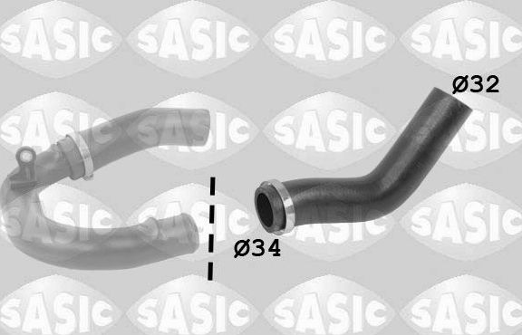 Патрубок интеркулера Sasic для Fiat Punto III Punto Evo 2009-2012. Артикул 3356081