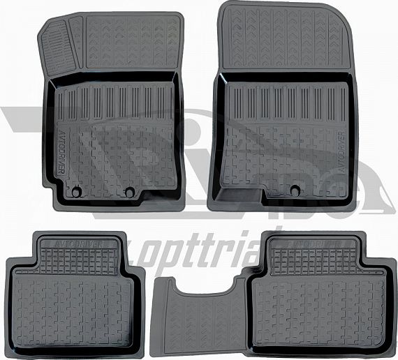 Коврики резиновые Avtodriver для салона Kia Rio III 2011-2017. Артикул ADRPRO003