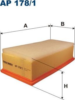 Воздушный фильтр Filtron. Артикул AP 178/1