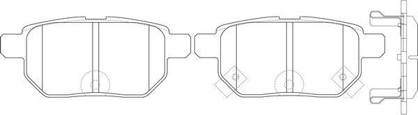 Тормозные колодки FIT. Артикул FP1354